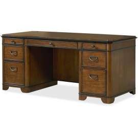 Martin Kensington Double Pedestal Desk - 6-Drawer