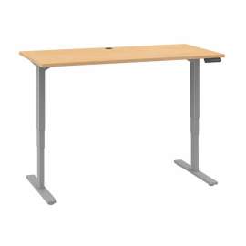 Bush Business Furniture 60W x 30D Height Adjustable Standing Desk Natural Maple