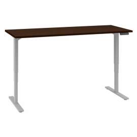 Bush Business Furniture 72W x 30D Height Adjustable Standing Desk Mocha Cherry