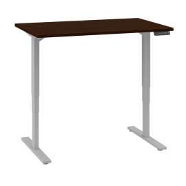 Bush Business Furniture 48W x 30D Height Adjustable Standing Desk Mocha Cherry