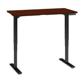 Bush Business Furniture 48W x 24D Height Adjustable Standing Desk Hansen Cherry