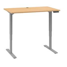 Bush Business Furniture 48W x 30D Height Adjustable Standing Desk Natural Maple