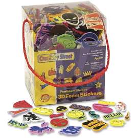 Creativity Street Fun Foam Shapes 3D Foam Stickers