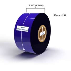 Clover Technologies Thermal Transfer Ribbon - Alternative for Zebra 05095BK08330 - Black - 1 Carton