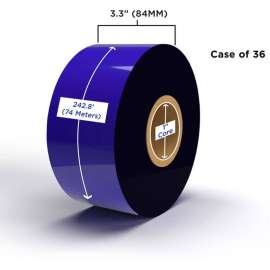 Clover Technologies Thermal Transfer Ribbon - Alternative for Zebra 03200GS08407 - Black - 1 Carton