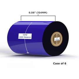 Clover Technologies Thermal Transfer Ribbon - Alternative for Zebra 05555BK15445 - Black - 1 Carton