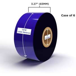 Clover Technologies Thermal Transfer Ribbon - Alternative for Zebra 06100BK08045 - Black - 1 Carton