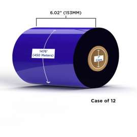 Clover Technologies Thermal Transfer Ribbon - Alternative for Zebra 02000BK15645 - Black - 1 Carton