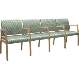 HPFI Axxess 984 Ganged Guest Chairs with Arms