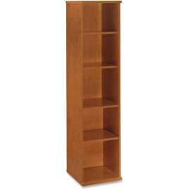 Bush Business Furniture Series C18W 5-Shelf Bookcase in Natural Cherry