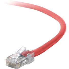 Belkin Cat5e Crossover Cable, RJ-45 Male Network, RJ-45 Male Network, 1ft, Red