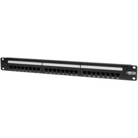 Tripp Lite 24-Port Cat5e Cat5 Rackmount Patch Panel 568B 110 Punch 1URM TAA, 568B, RJ45 Ethernet"