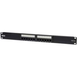 Tripp Lite 12-Port Cat5e Cat5 Rackmount Patch Panel 568B 110 Punch 1URM TAA, 568B, RJ45 Ethernet"
