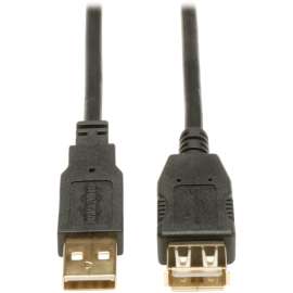 Tripp Lite 10ft USB 2.0 Hi-Speed Extension Cable Shielded A Male / Female, Type A Male USB, Type A Female USB, 10ft