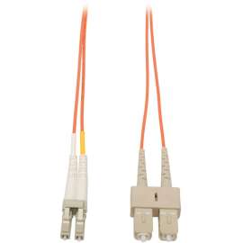 Tripp Lite 2M Duplex Multimode 62.5/125 Fiber Optic Patch Cable LC/SC 6' 6ft 2 Meter, LC Male, SC Male, 6.56ft