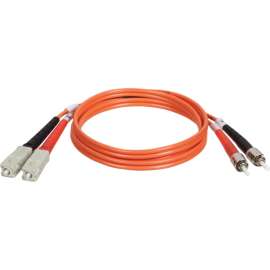 Tripp Lite 1M Duplex Multimode 62.5/125 Fiber Optic Patch Cable SC/ST 3' 3ft 1 Meter, ST Male, SC Male, 3ft