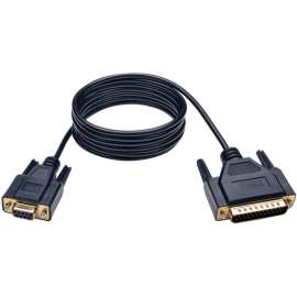 Tripp Lite Null Modem Serial DB9 Serial Cable (DB9 to DB25 F/M) 6 ft. (1.83 m), DB-9 Female, DB-25 Male, 6ft