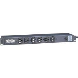 Tripp Lite Power Strip 12-Outlet Rackmount Metal 120V 5-15R 15ft Cord 1URM, NEMA 5-15P, 12 NEMA 5-15R, 15ft