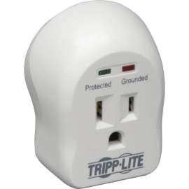 Tripp Lite Surge Protector Wallmount Direct Plug In 120V 1 Outlet 600 Joule, Receptacles: 1 x NEMA 5-15R, 600J