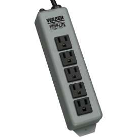 Tripp Lite Waber Industrial Power Strip 5-Outlet 15 ft. (4.57 m) Cord Switchless, NEMA 5-15P, 15ft