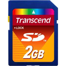 Transcend 2GB Secure Digital Card, 2 GB