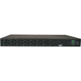 Tripp Lite PDU Metered ATS 120V 15A 5-15R 8 Outlet 2 5-15P Horizontal 1URM - 8 x NEMA 5-15R - 1.8kVA - 1U Rack-mountable