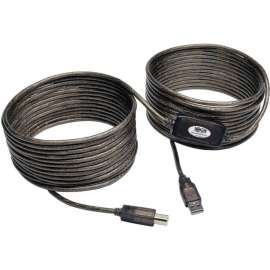Tripp Lite 36ft USB 2.0 Hi-Speed A/B Active Repeater Cable Male/Male 36', Type A Male USB, Type B Male USB, 36ft