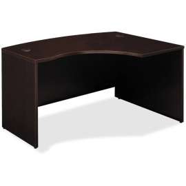 Bush Series C 60W x 43D Right Handed L Bow Desk, Mocha Cherry