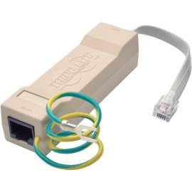 Tripp Lite DataShield In-Line Surge Protector for Network and Phone Lines 2-Line RJ11/RJ45 - 1 - 120 V AC, 230 V AC Input - 120 V AC, 230 V AC Output