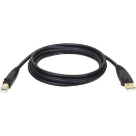 Tripp Lite 10ft USB 2.0 Hi-Speed A/B Device Cable Shielded M/M, Type A Male USB, Type B Male USB, 10ft