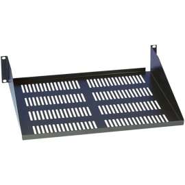 Tripp Lite Rack Enclosure Cabinet Cantilever Fixed Shelf 60lb Capacity 2URM, For Monitor, 2U Rack Height, 4 Post, Black