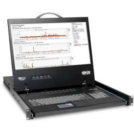 Tripp Lite NetController 8-Port 1U Rack-Mount Console KVM Switch with 19-in. LCD - 8 Computer(s) - 19" Active Matrix TFT LCD - 8 x HD-15 Keyboard/Mouse/Video