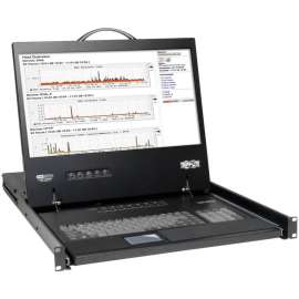 Tripp Lite NetController 16-Port 1U Rack-Mount Console KVM Switch with 19-in. LCD, 16 Computer(s), 19" Active Matrix TFT LCD, 16 x HD-15 Keyboard/Mouse/Video