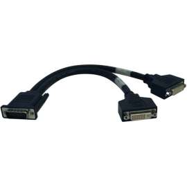 Tripp Lite, Pro Av Tripp Lite DMS-59 to Dual DVI Splitter Y Cable (M to 2x DVI-I F) 1 ft. (0.31 m), (M to 2x DVI-I F) 1-ft.
