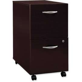 Bush Series C 2 Drawer Mobile File Cabinet - Assembled, Mocha Cherry