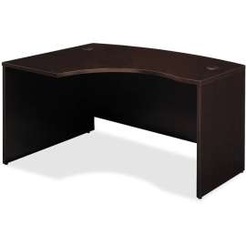Bush Series C 60W x 43D Left Handed L Bow Desk, Mocha Cherry