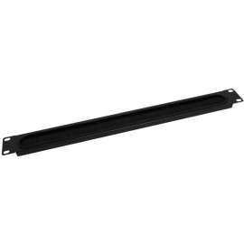 Tripp Lite Rack Enclosure Cabinet Cooling Horizontal Brush Strip 1URM, Cable Pass-through, Black, 1U Rack Height