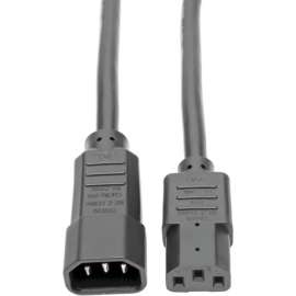 Tripp Lite 6ft Power Cord Extension Cable C14 to C13 Heavy Duty 15A 14AWG 6', 15A, 14AWG (IEC-320-C14 to IEC-320-C13) 6-ft."