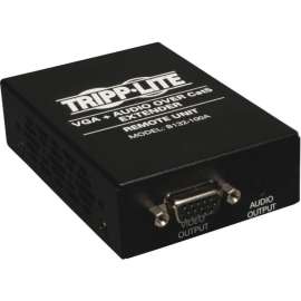 Tripp Lite VGA + Audio Over Cat5/Cat6 Remote Unit Video Extender / Splitter, 1 x 1, VGA, XGA, SVGA, SXGA, UXGA, WUXGA, 500ft, 1000ft