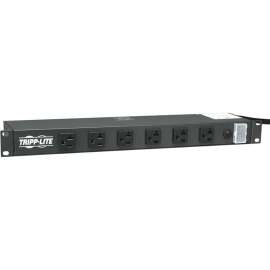 Tripp Lite Power Strip Rackmount Metal 120V 5-20R 12 Outlet 15' Cord 1URM, NEMA 5-20P, 12 NEMA 5-20R
