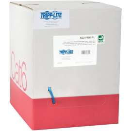Tripp Lite Cat6 Gigabit Solid Core Plenum-Rated UTP CMP PVC Bulk Ethernet Cable Blue 1000 ft. (304.8 m), Category 6