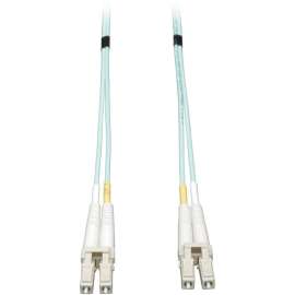 Tripp Lite 30M 10Gb Duplex Multimode 50/125 OM3 Fiber Cable LC/LC Aqua 100', LSZH Fiber Patch Cable, (LC/LC), Aqua, 30M (100-ft.)