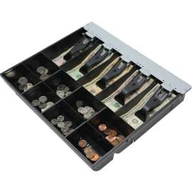 apg Vasario Series Cash Drawer Replacement Tray , Plastic Molded Till for Cash Register, 5 Bill/ 8 Coin Compartments , 14.2" x 12.65" x 2.4" , VPK-15B-10-BX