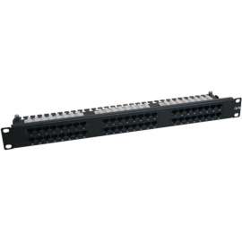 Tripp Lite 48-Port Cat6 Cat5 Patch Panel High Density 110 Punch down Rackmount 1URM TAA, 568B, RJ45 Ethernet"