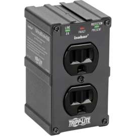 Tripp Lite Isobar Surge Protector Wall Mount Direct Plug In 2 Out 1410 Joul, Receptacles: 2 x NEMA 5-15R, 1410J