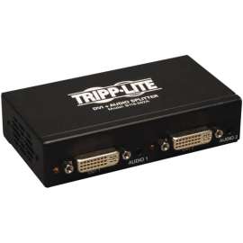 Tripp Lite 2-Port DVI Single Link Video / Audio Splitter / Booster DVIF/2xF, 1920 x 1200, WUXGA, 1 x 22 x DVI Out, TAA Compliant