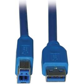 Tripp Lite USB 3.2 Gen 1 SuperSpeed Device Cable (A to B M/M), 15 ft. (4.57 m), (AB M/M) 15-ft.