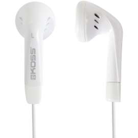 Koss KE5 Earphone, Stereo, White, Mini-phone (3.5mm), Wired