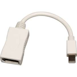 Tripp Lite Mini DisplayPort to DisplayPort Adapter Converter Video Cable mDP to DP M/F, Video Converter, MDP2DP 2560x1600 (M/F)"