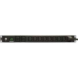 Tripp Lite PDU Metered 200V, 240V 20A 8 C13; 2 C19 C20 Horizontal 1URM, 1UHorizontal Rackmount
